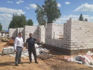 Осмотр строительства домов на площадках по ул.Подводника Горбунова и ул.Рабочая
